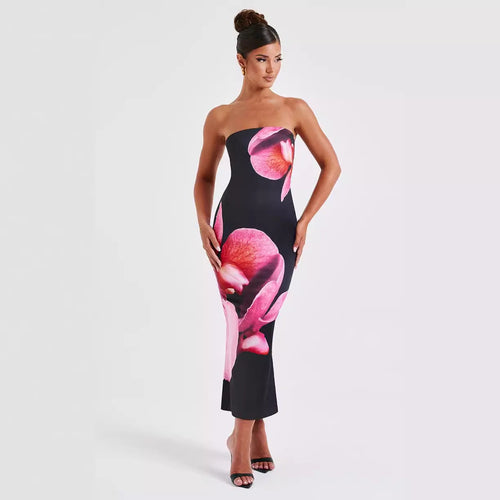 Midnight Bloom Maxi Dress