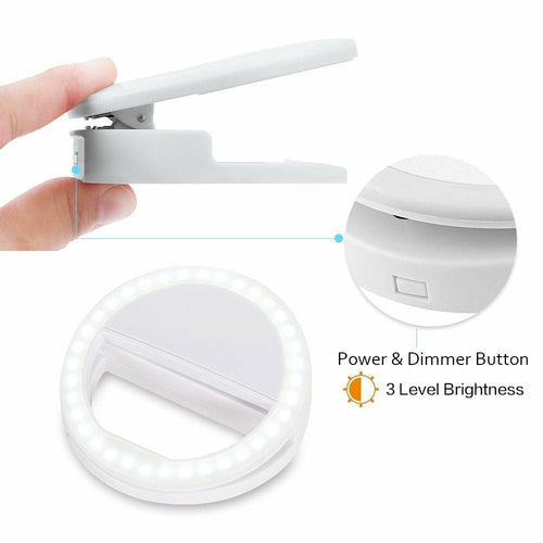 Clip-On Selfie Ring Light for Phones