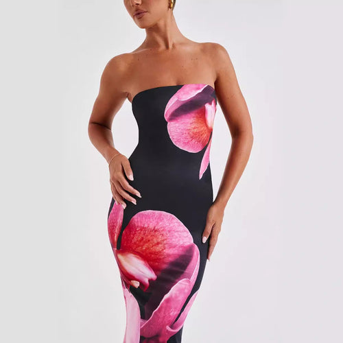 Midnight Bloom Maxi Dress