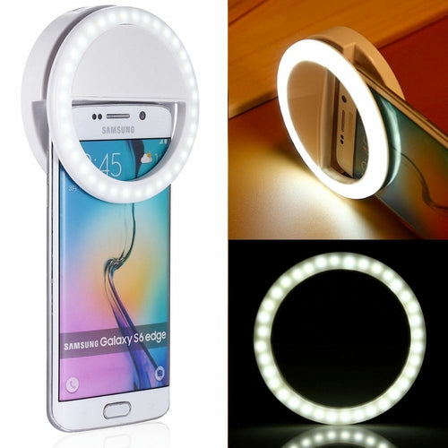 Clip-On Selfie Ring Light for Phones