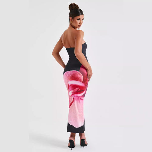 Midnight Bloom Maxi Dress