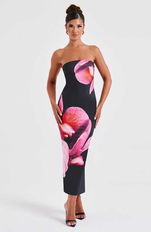 Midnight Bloom Maxi Dress