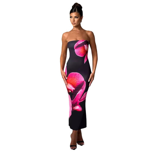 Midnight Bloom Maxi Dress