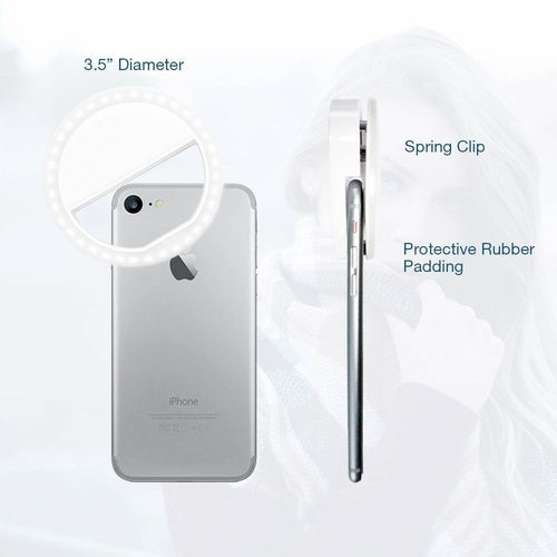 Clip-On Selfie Ring Light for Phones