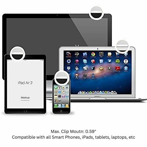 Clip-On Selfie Ring Light for Phones