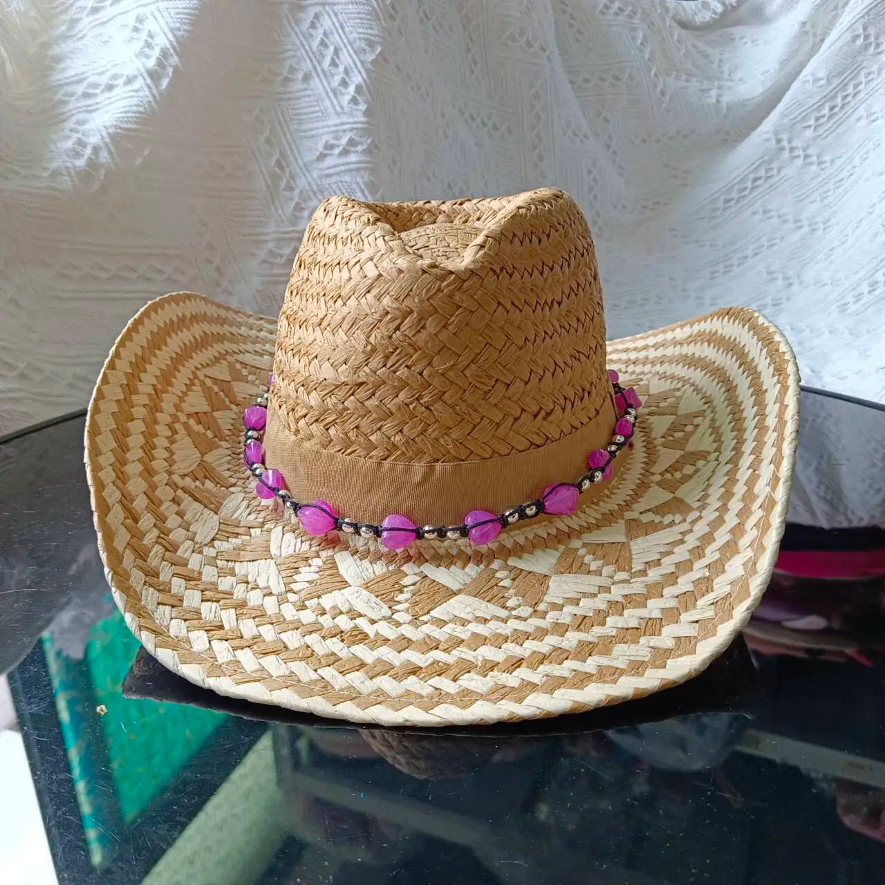 Women's Bohemian Woven Straw Sun Hat