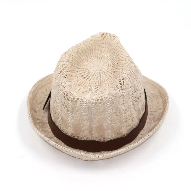 Women's Knitted Fedora Jazz Hat
