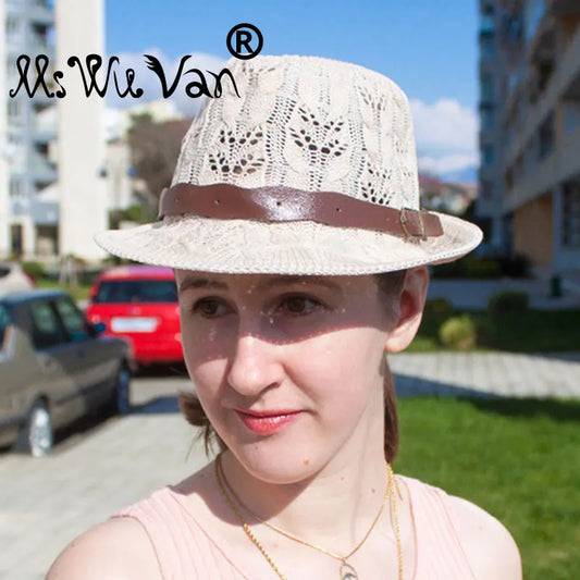 Women's Knitted Fedora Hat