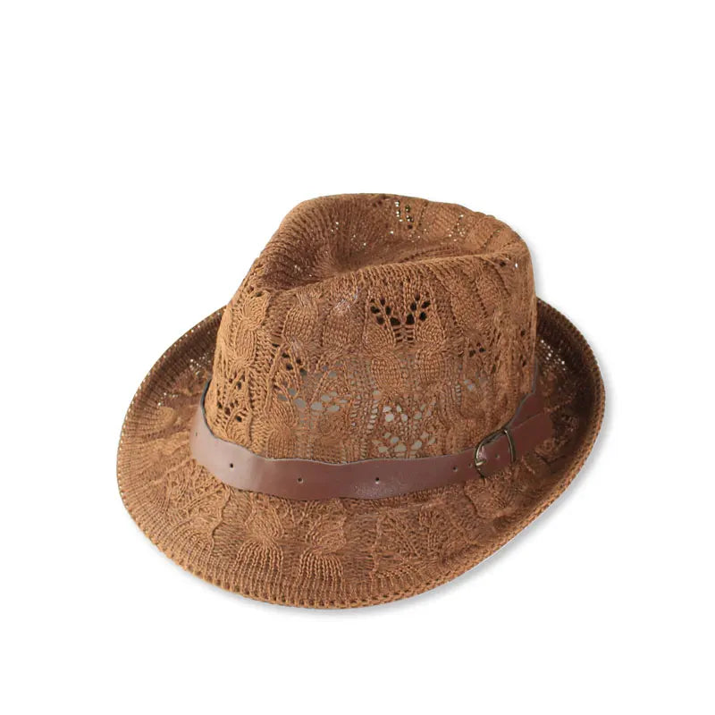 Women's Knitted Fedora Hat
