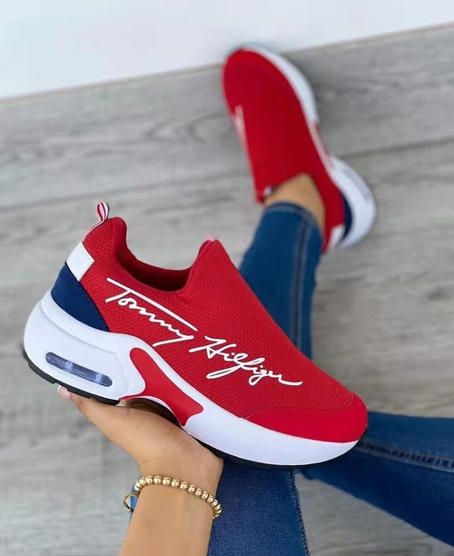 Women's Breathable Wedge Walking Sneakers