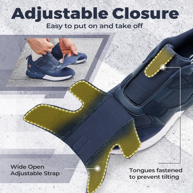 Men's Wide Fit Diabetic Slip-On Sneakers