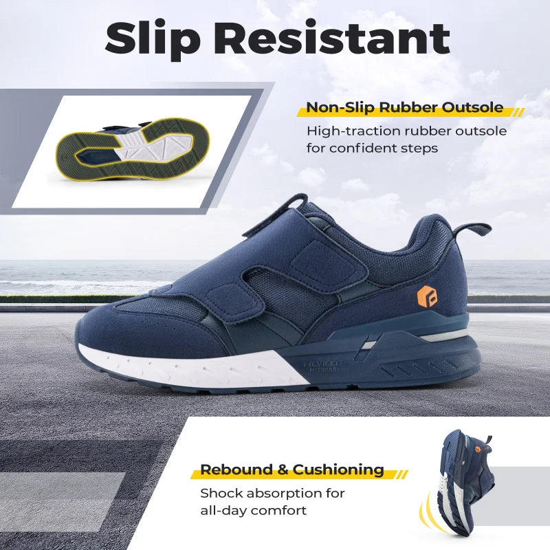 Men's Wide Diabetic Slip-On Sneakers
