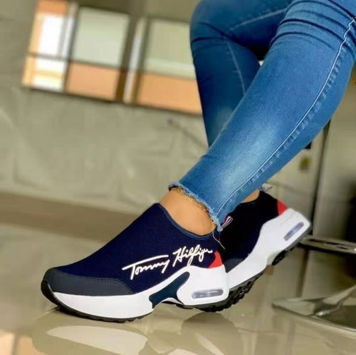 Women's Breathable Wedge Walking Sneakers