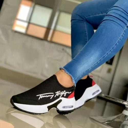 Women's Breathable Wedge Walking Sneakers
