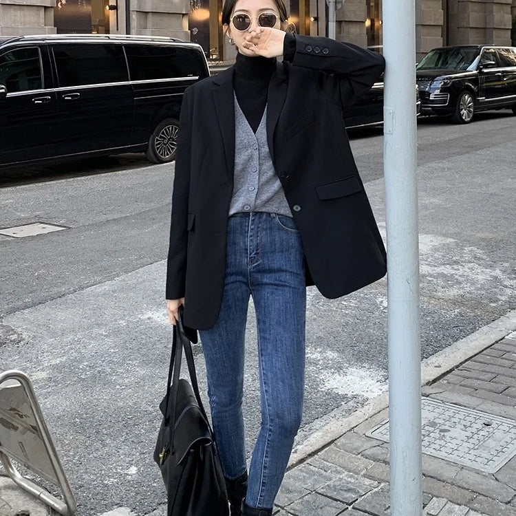 Women's Waffle Knit Longline Coat