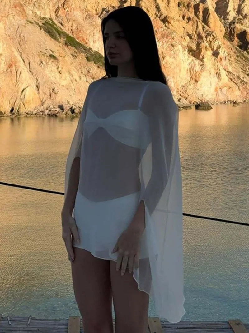 Women's Sheer Chiffon Blouse