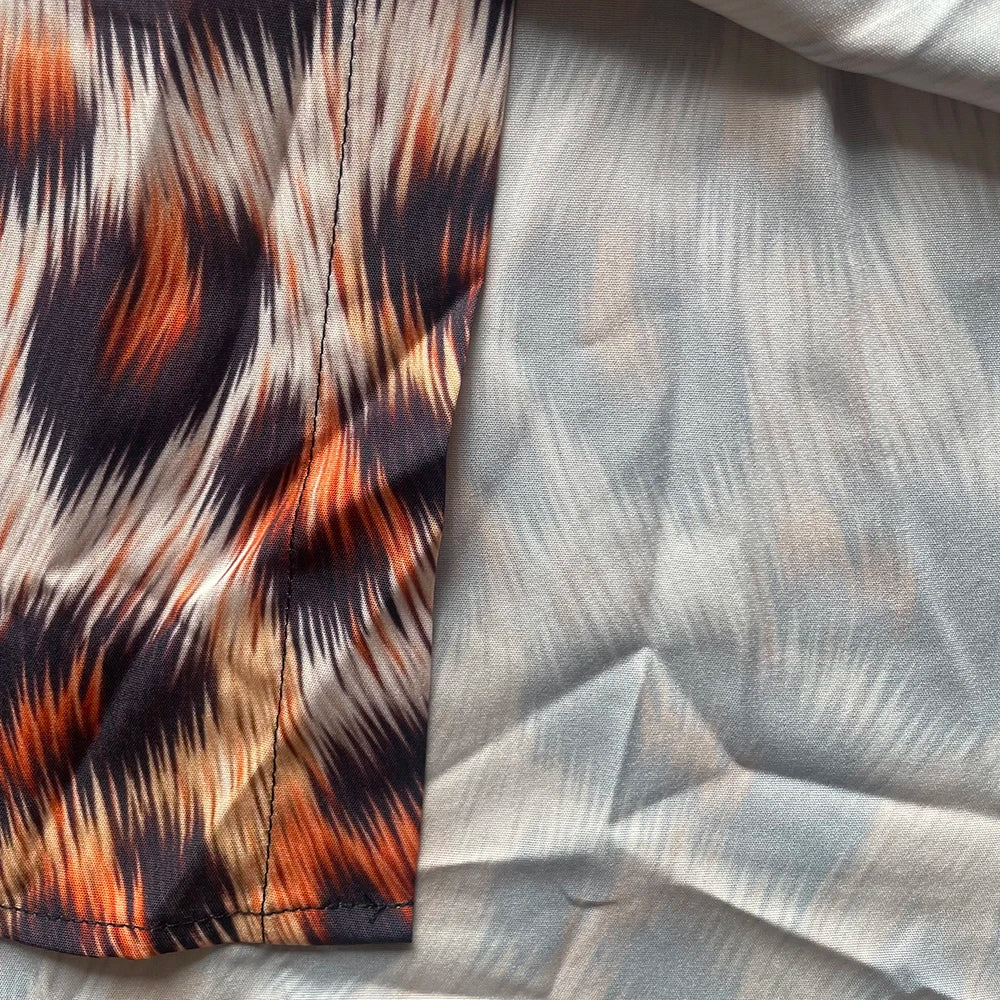 Men's Sunset Ombre Palm Print Hawaiian Shirt