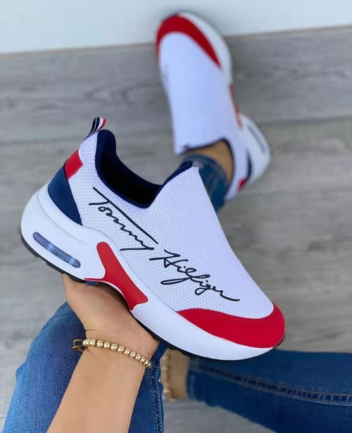 Women's Breathable Wedge Walking Sneakers