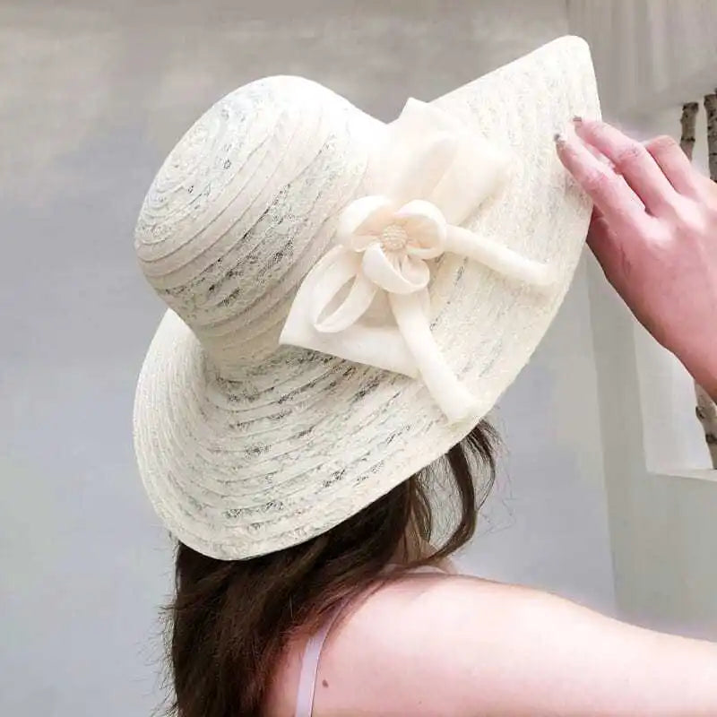 Women's Large Brim Foldable Beach Sun Hat