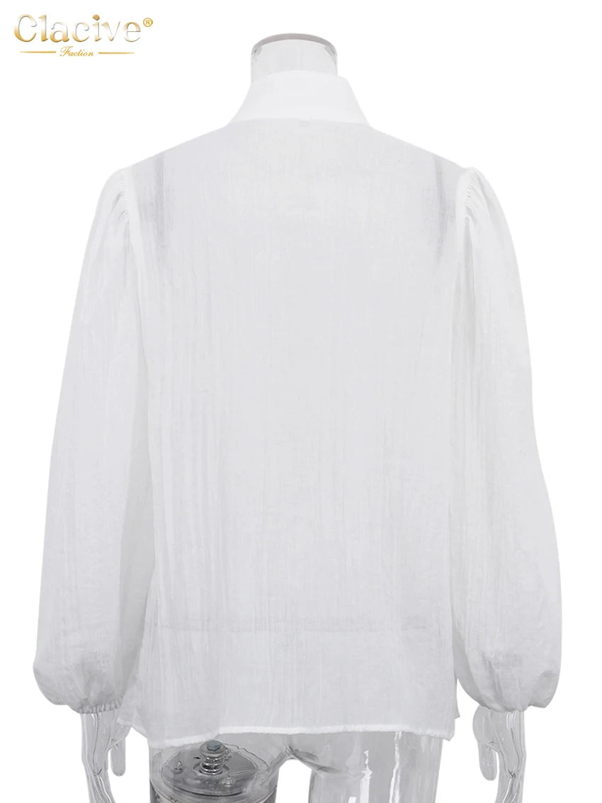 Women's Classic Cotton Button-Up Blouse