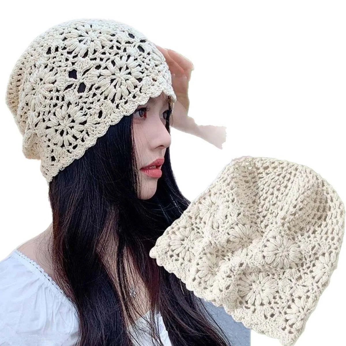 Women's Knitted Retro Pile Hat