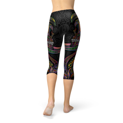 Midnight Mosaic Capri Leggings