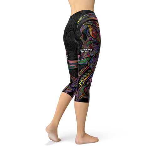 Midnight Mosaic Capri Leggings