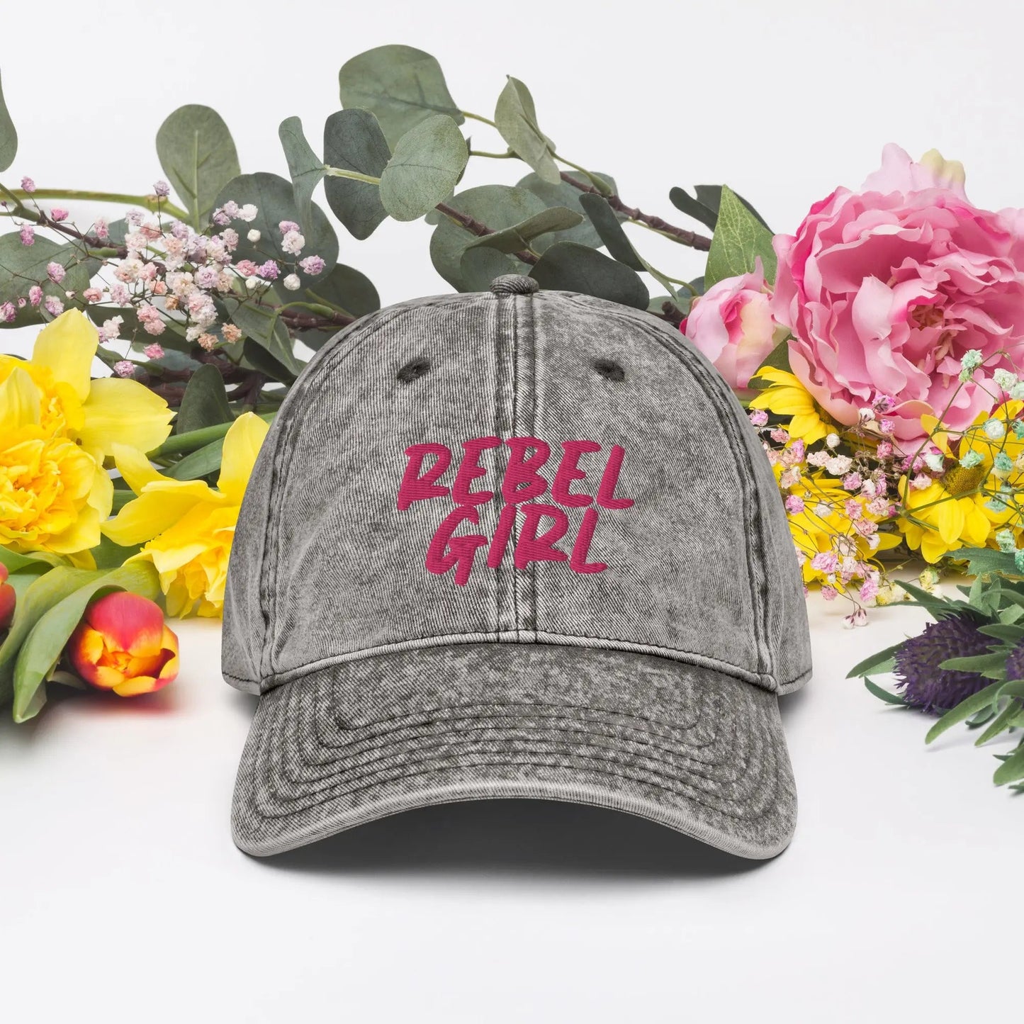 REBEL GIRL Vintage Cotton Twill Cap