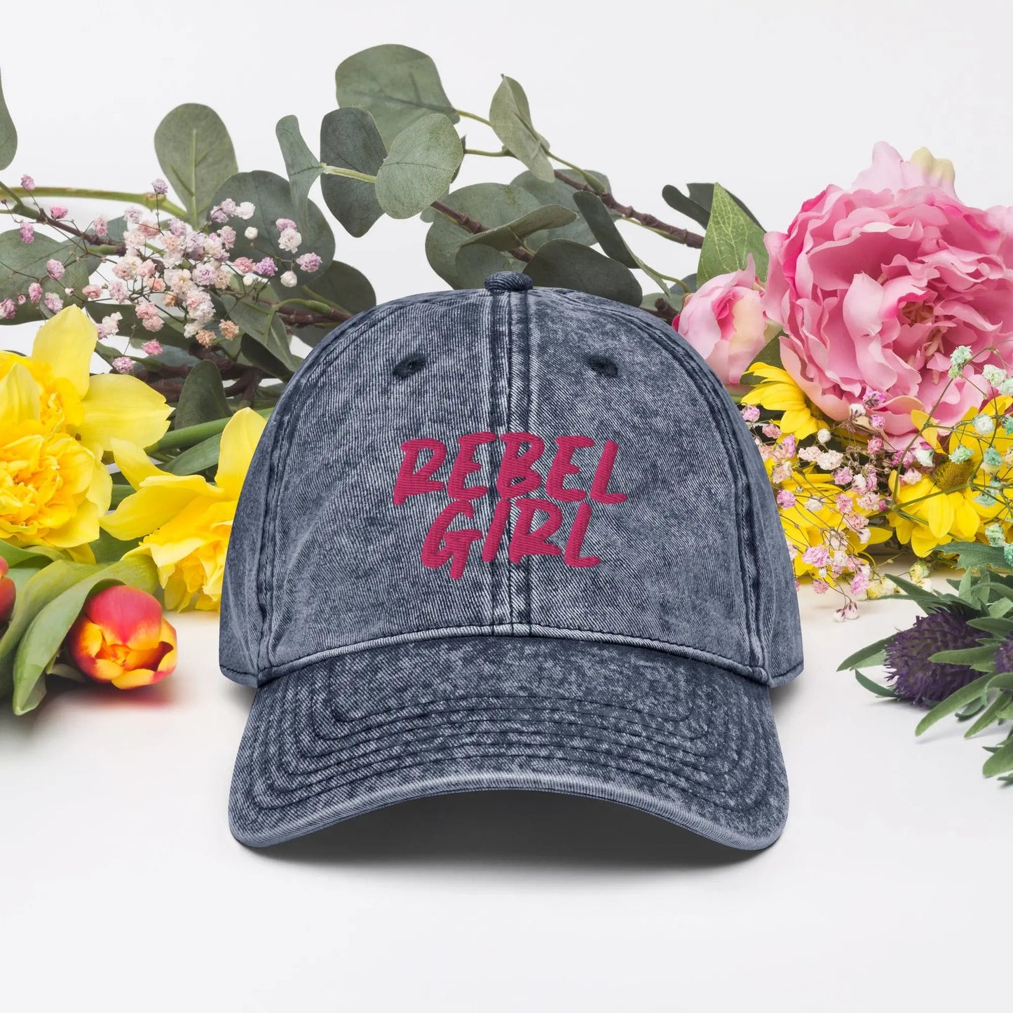 REBEL GIRL Vintage Cotton Twill Cap