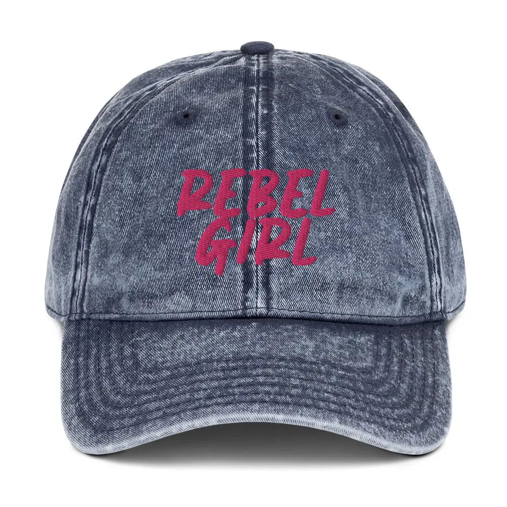 REBEL GIRL Vintage Cotton Twill Cap