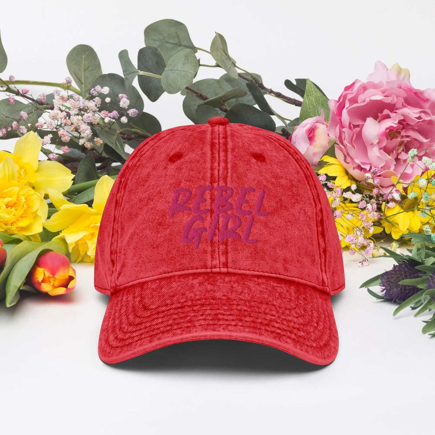 REBEL GIRL Vintage Cotton Twill Cap