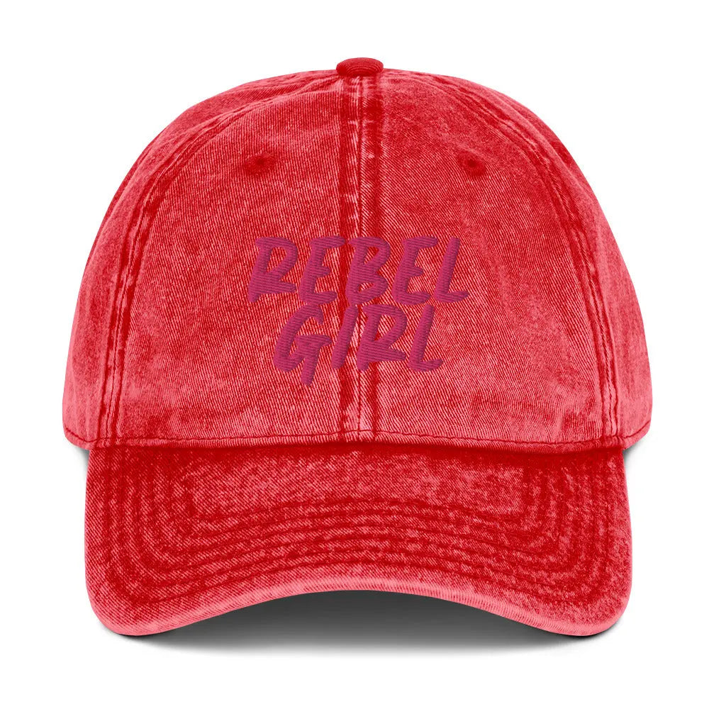 REBEL GIRL Vintage Cotton Twill Cap